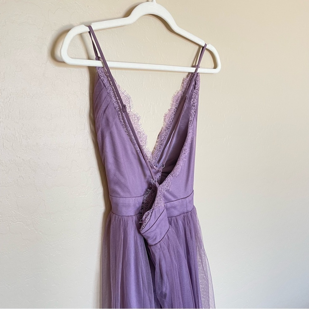 Windsor Purple Tulle Babydoll dress - Picture 6 of 12